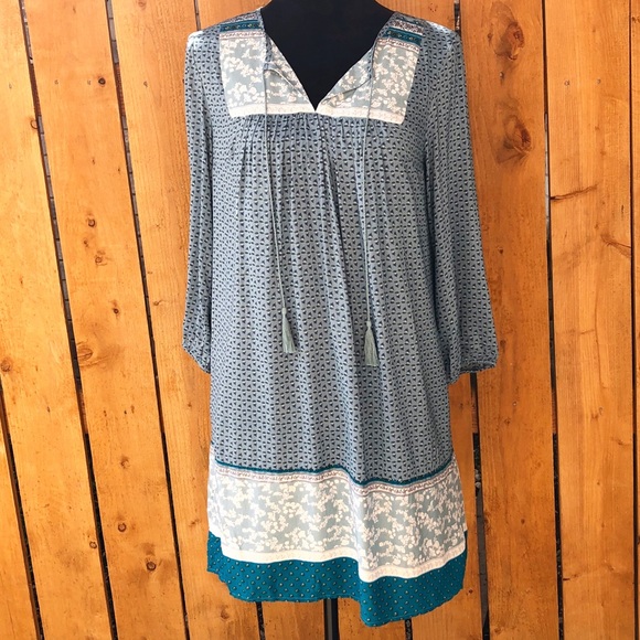 Bella Ella Dresses & Skirts - NWOT Boho Blue Floral Tunic Bella Ella Dress